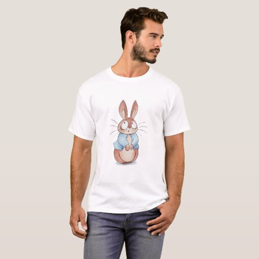 Schattige Bunny T-Shirt – Schattig Rabbit Graphic (Voorkant volledig)