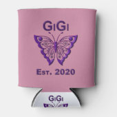 Schattige Butterfly Gigi "Est 2020" Blikjeskoeler (Voorkant)