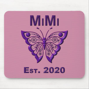 Schattige Butterfly Mimi "Est 2020" Muismat