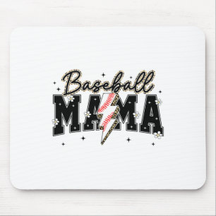 Schattige Bysebyll Mama Lightning Game Day Seizoen Muismat