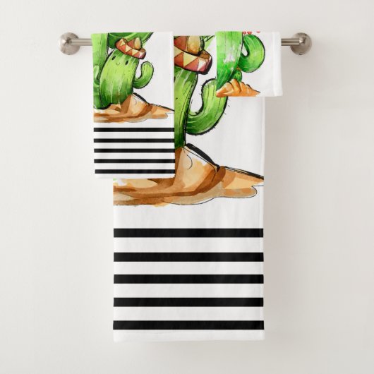 schattige Cactus Bad Handdoek (Insitu)