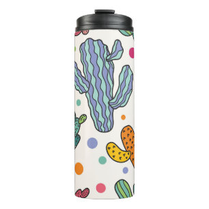Schattige Cactus naadloos patroon Thermosbeker