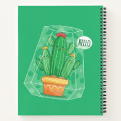 schattige Cactus Notitieboek (Achterkant)
