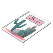 schattige Cactus Notitieboek (Linkerzijde)