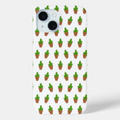 Schattige Cactus Pattern Mobiel Hoesje (Achterkant)