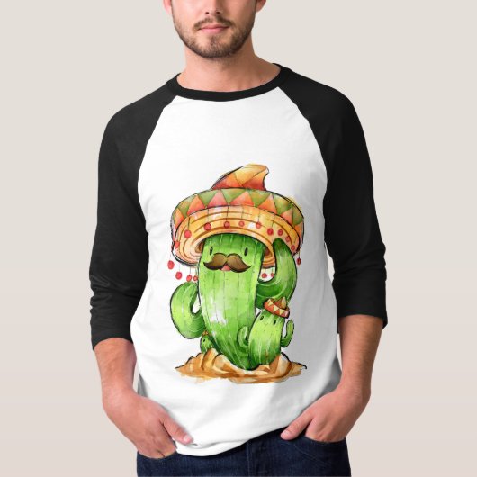 schattige cactus t-shirt (Voorkant)
