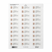 Schattige Calico Cat Label (Full Sheet)