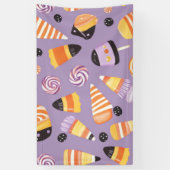 Schattige candycornpatroon spandoek (Verticaal)