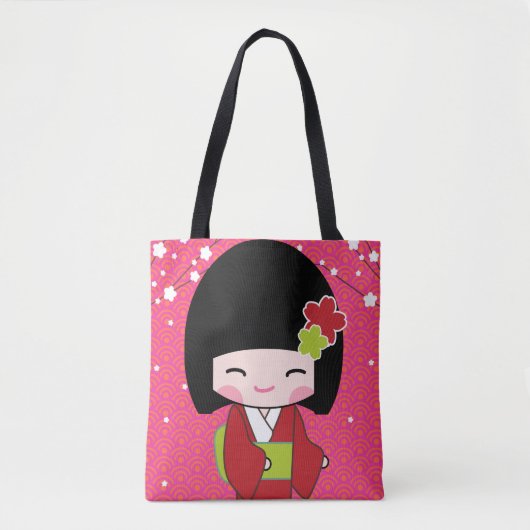 schattige canvas tas kawaii (Voorkant)