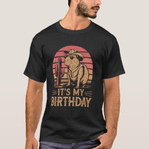 Schattige Capybara Cowboy, Grappige Retro Western T-shirt