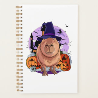 Schattige Capybara Halloween Heksenpompoen Sweatsh Planner