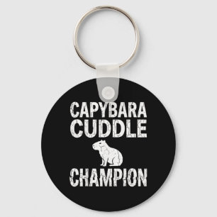 Schattige Capybara Knuffel Kampioen Schattig Dier Sleutelhanger