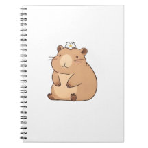 Schattige Capybara met Madeliefje Kawaii Design