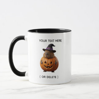 Schattige Capybara met pompoenkostuum Halloween Mok