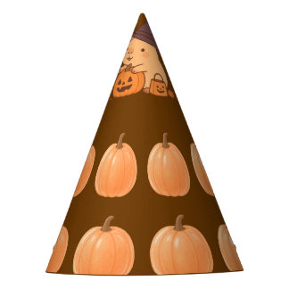 Schattige Capybara op Pompoen Halloween Feesthoed Feesthoedjes