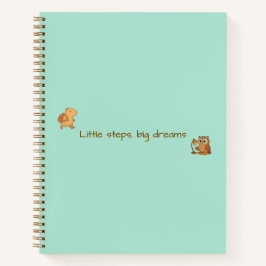 Schattige Capybara & Owl Notitieboek - Terug naar 