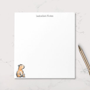 Schattige Capybara-schetsdoodle Notitieblok