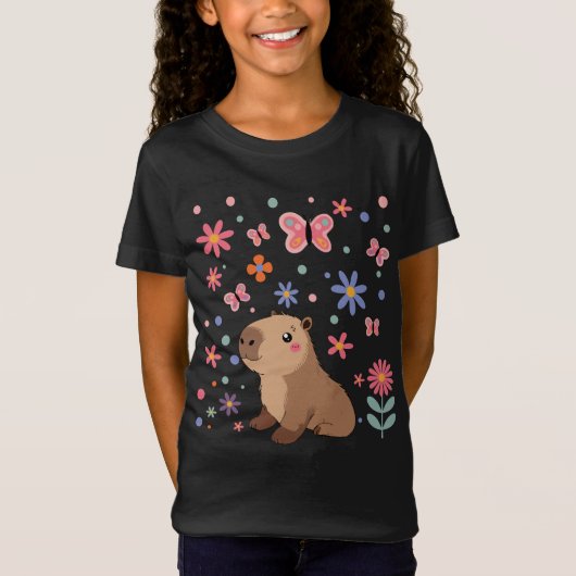 Schattige Capybara-Shirt T-shirt (Voorkant)
