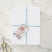 Schattige Carnaval Circus & Dieren Verjaardag Dank Cadeaulabel (Met Touw)