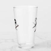 Schattige Carolina Chickadee Cartoon Glas (Rechts)
