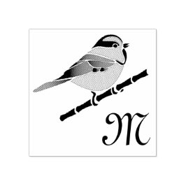 Schattige Carolina Chickadee Cartoon Rubberstempel