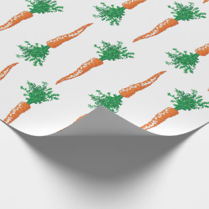 Schattige Carrot Easter ontwerp Cadeaupapier