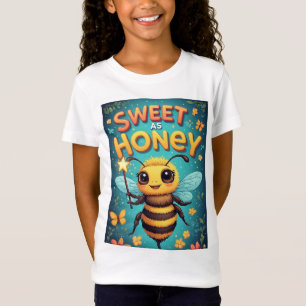 Schattige Cartoon Bij Zoet Als Honing T-shirt