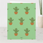 Schattige Cartoon Cactus Kaart (Achterkant)