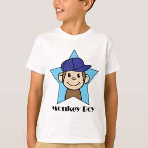 Schattige Cartoon Clip Art Gelukkige Aap in Ster m T-shirt