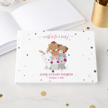 Schattige Cartoon Dieren Geslacht Neutrale Baby Sh
