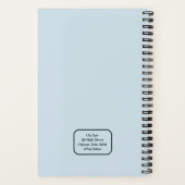 Schattige Cartoon Franse Bulldog Back to School le Notitieboek (Achterkant)