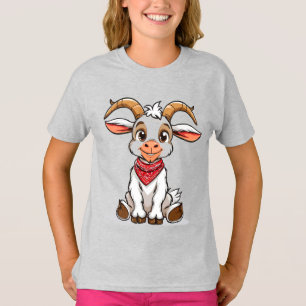 Schattige Cartoon Geit T-shirt