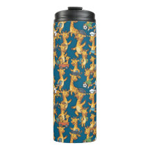 Schattige Cartoon Giraffe Rollen Naadloos Patroon