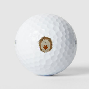 Schattige Cartoon Hedégel Holding a Heart Golfballen