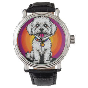 Schattige Cartoon Hond met een Ketting Horloge