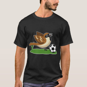 Schattige Cartoon Huismus Speelt Voetbal T-shirt
