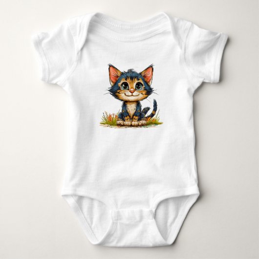 Schattige cartoon kat romper (Voorkant)