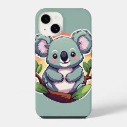 Schattige Cartoon Koala iPhone 14 Hoesje