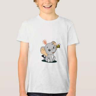 Schattige Cartoon Olifant – Adorable Olifant Ontwe Tri-Blend Shirt