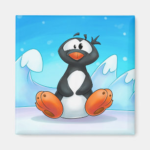schattige cartoon pinguïn Magnet Magneet