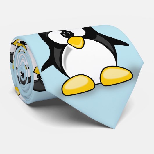schattige cartoon pinguïn stropdas (Opgerold)