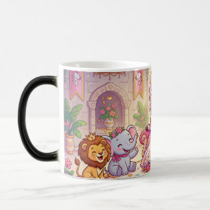 Schattige Cartoon Prinses Zebra Magische Mok