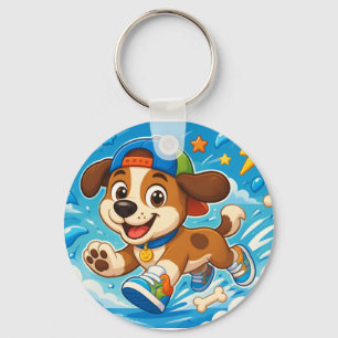 Schattige Cartoon Puppy Kids Sleutelhanger
