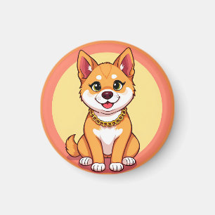 Schattige Cartoon Puppy Magneet