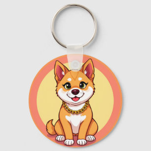 Schattige Cartoon Puppy Sleutelhanger