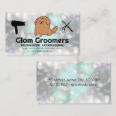 Schattige Cartoon Puppy | Verzorgingsgereedschap | Visitekaartje (Voorkant / Achterkant)