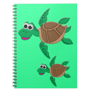 Schattige Cartoon Schildpad Notitieboek