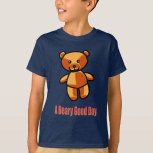 Schattige Cartoon Teddybeer Stunt Illustratie T-shirt