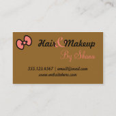 schattige cartoon visitekaartje (Achterkant)