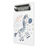 Schattige Cartoon Zebra met regenboog en sterren | Mini Klembord (Angled2)